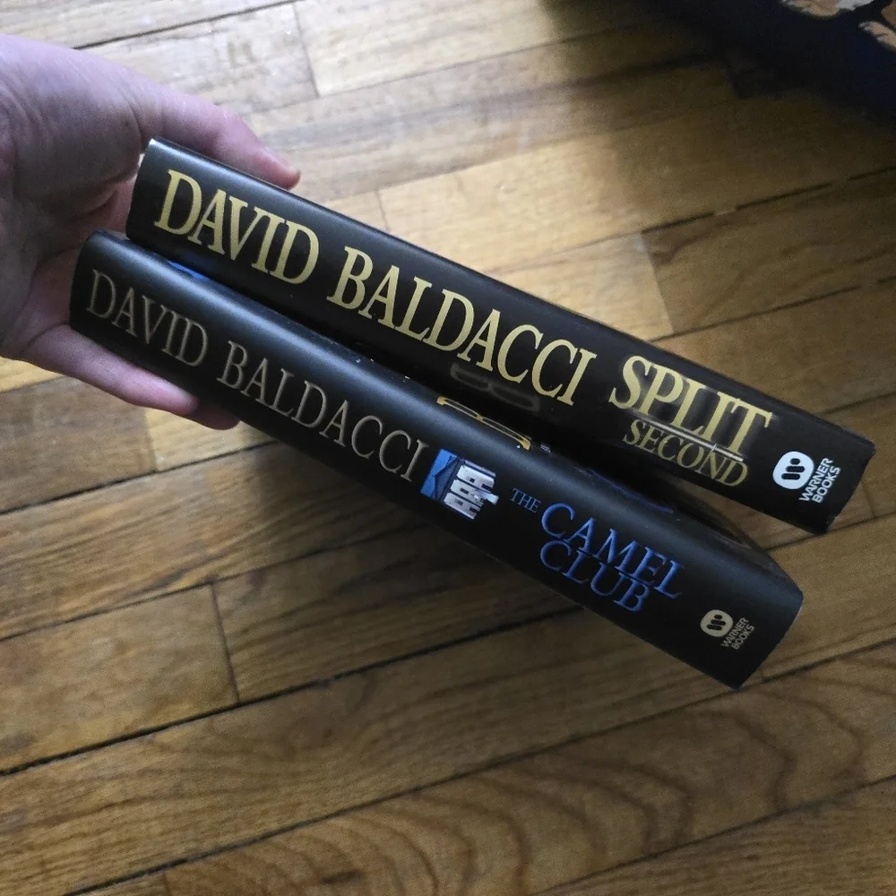 1st Edition David Baldacci Hardcover LOT of 2 The Camel Club, Split Second